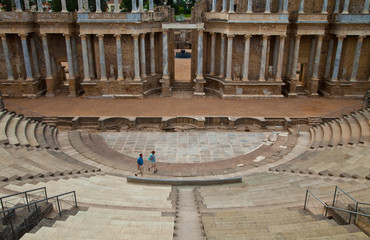 Fototapeta premium Teatro Romano de Mérida, Mérida, Badajoz, Extremadura, España