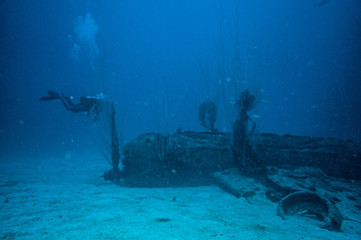 Hellcat with diver