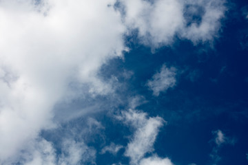Blue sky with clouds summer mood background fine art in high quality prints products fifty...