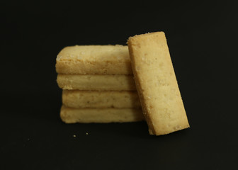 cookies on Black background