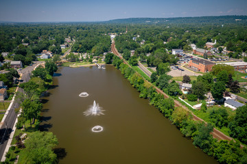 Fototapeta premium Aerial of Piscataway New Jersey