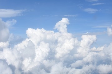 Obraz na płótnie Canvas Background with cloudy sky in the atmosphere.