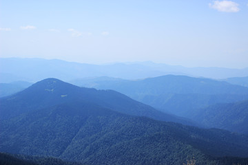 Incredible beauty in the early morning in the mountains.