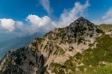 Fototapeta na wymiar mountain landscape in the Italian Alps
