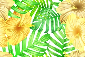  Groen geel exotisch patroon. © Vialeta