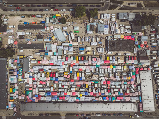 Local market aerial view