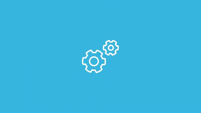 Perfect Code Line Icon Animation with Alpha stock video