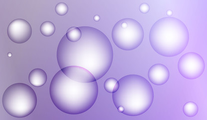 Background with bubbles. Design for your header page, ad, poster, banner. Pastel Gradient Color Vector illustration.