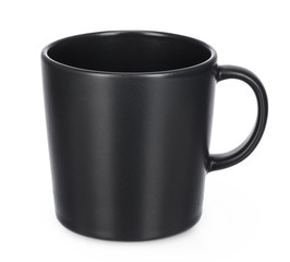 Ceramic tea or coffee cup on white backgrounds include clipping path