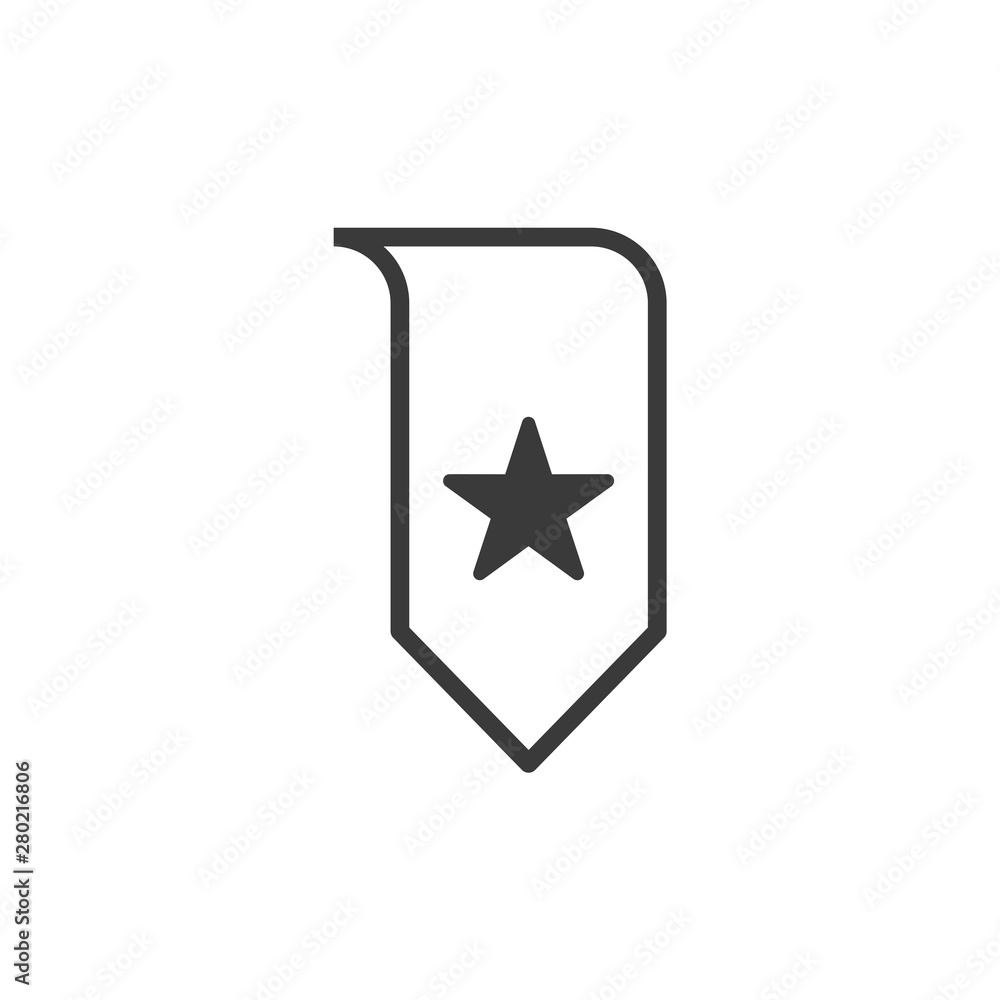 Poster bookmark icon template color editable. bookmark symbol vector sign isolated on white background. sim