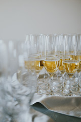 glasses of champagne