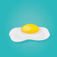 Modern vector illustration of scrambled egg