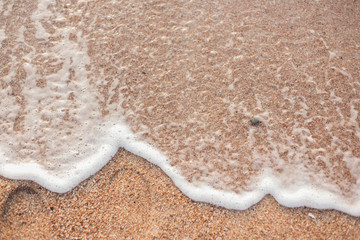 Fototapeta na wymiar Water texture Waves on the sea.