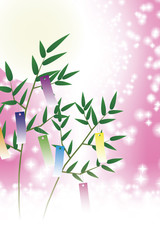 和風イラスト背景素材 麻葉模様 七夕祭り 夏 ベクター 無料 フリーサイズ イベント広告宣伝ポスター Background Poster Backgrou Tomo00