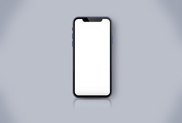 blue smartphone mockup