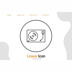 Vinly player icon for your projec © Encoder X Solutions