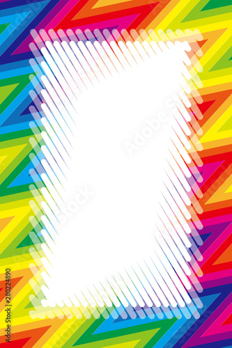 Background Wallpaper Vector Illustration Design Free Free Size Charge Free Colorful Color Rainbow Show Business Entertainment Party Image イラスト背景壁紙 レインボーカラー コピースペース 波 フレーム ギザギザ模様 キッズ フリー素材 Wall Mural