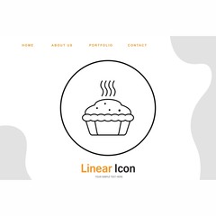 Hot Cup Cake icon for your project