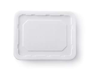 Top view of blank instant noodles box lid