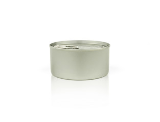 metal tin can with soft shadow