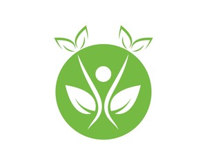 Healthy Life people medical Logo template vector