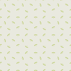 Floral seamless pattern with berries. Simple minimalistic background.