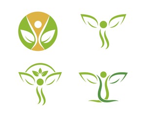 Healthy Life people medical Logo template vector