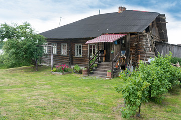 old house in the Karelian village