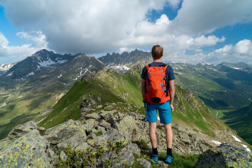 Naklejka premium Wandern in den Alpen