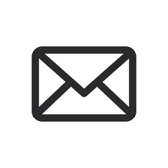 Envelope vector icon in modern style for web site and mobile app