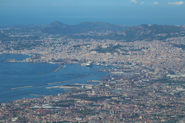 Aerial view at Naples (Italy)