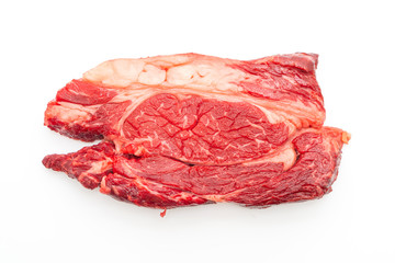 fresh raw beef steak or raw meat