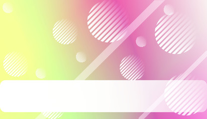 Abstract Blurred Gradient Background with Line, Circle. For Screen Cell Phone. Vector Illustration.