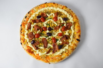 Pizza de frango com catupiry