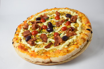 Pizza de frango com catupiry
