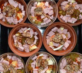 Homemade food - A Portion of Improvised Traditional Food (Gyuvetche) from Yambol, Bulgaria