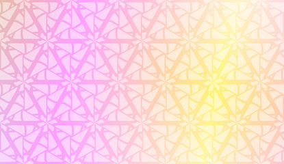 Pattern with geometric shape background. Vector illustration. Template for wallpaper, interior design, decoration, scrapbooking page. Gradient color