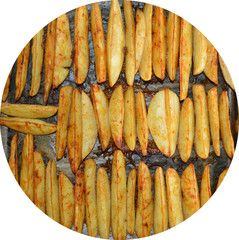 Homemade food - baked potatoes