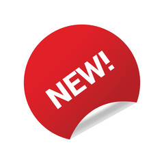 Set of special offer red labels isolated on white background