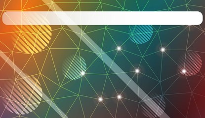 Fototapeta premium Decorative background with triangles, line, circle, space for text. For flyer, screen, business presentation. Vector illustration. Blurred Background, Smooth Gradient Texture Color.