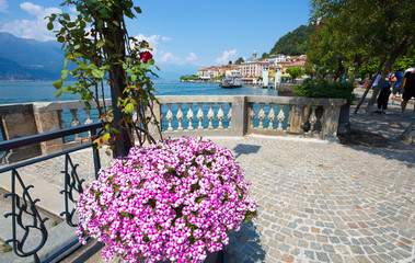 BELLAGIO, ITALY, JUNE 19, 2019 - View of Bellagio, a small village on Como lake, Italy.