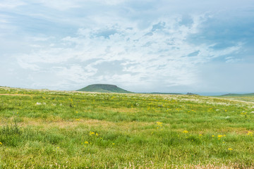 Crimea steppe- landscape park. Kerch peninsula