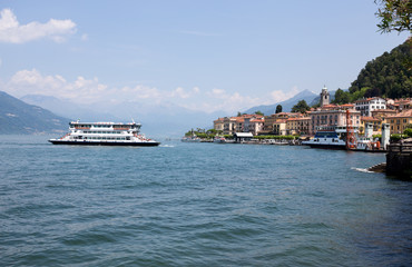 BELLAGIO, ITALY, JUNE 19, 2019 - View of Bellagio, a small village on Como lake, Italy.
