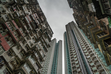 Fototapeta na wymiar Yick Fat Building in Hong Kong.