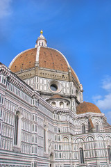 Fototapeta na wymiar Basilica Florence is a popular tourist destination of Europe. Basilica di Santa Croce in Florence, Tuscany, Italy.