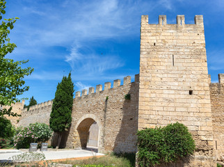 Obraz premium Fortress in the historical center of the old medieval town of Alcudia, Mallorca