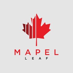 vector illustration of maple leaves.