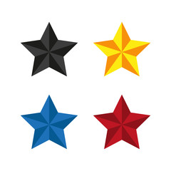 Star icon. Simple vector illustration