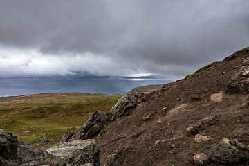 Beautiful scenic landscape of Scotland nature.