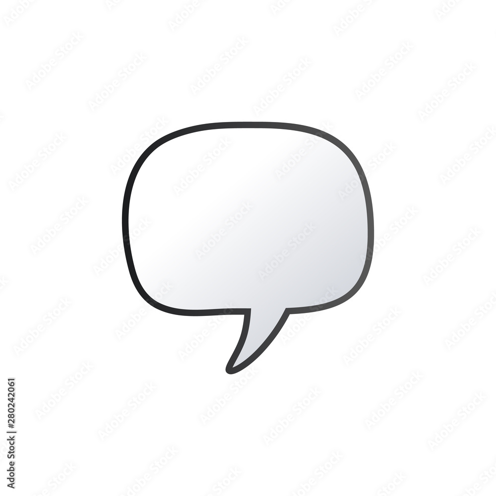 Poster linear hand drawn speech bubble, rectangle distorted circle and square blank trendy shape. vector il